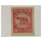 1918 Fiume 10 Cent Postage Stamp