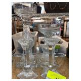 Clear Glass Candle Holders