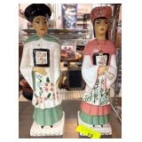 Hand-Painted Ceramic Asian-Inspired Figurines