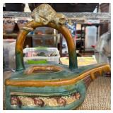 Handcrafted Ceramic Teapot With Animal Motif