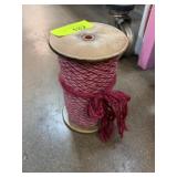 Vintage Wooden Spool with Red Thread