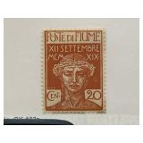 1920 Poste di Fiume 20 Cent Stamp