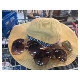 Wide-Brim Hat with Four Sunglasses Group