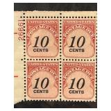 1959 U.S. 10 Cents Mint Plate Block Stamps