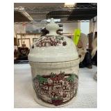 Boncath Pottery Welsh Lady Preserves Jar with Lid