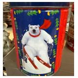 1995 Coca-Cola Tin with Polar Bear Puzzle