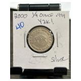 2000 Y2K Quarter Ounce .999 Silver Coin