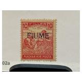 1916-18 Fiume Overprint 10 Filler Stamp