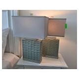 Modern Table Lamps With Woven Shades