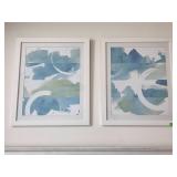 Two Abstract Framed Prints