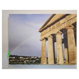 Framed Canvas Print of Ancient Greek Temple