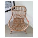 Rattan Lounge Chair With Curved Frame