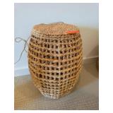 Woven Rattan Basket-Style Lampshade