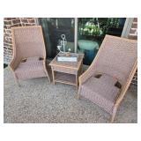 Outdoor Wicker Chairs with Table Set