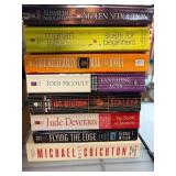 Eight Fiction and Non-Fiction Paperback Books