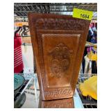 Embossed Leather Decorative Storage Box