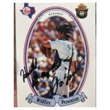 Don Slaught Autographed Wildfire Prevention Card
