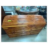 Wooden Cedar Chest With Hinged Lid
