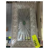 Shannon Crystal Rectangular Lead Crystal Tray