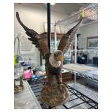 Royal Crown Hand-Painted Bald Eagle Sculpture
