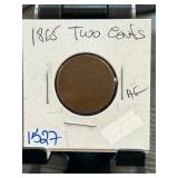 1865 United States Two-Cent Coin