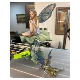 Two Fairy Figurines with Intricate Details