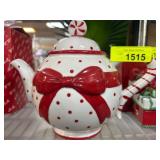 Harry & David Polka Dot Teapot
