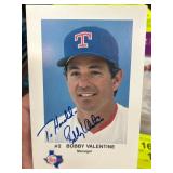 Autographed Bobby Valentine Manager Card