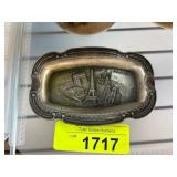 Souvenir of Paris Metal Trinket Dish