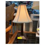 Table Lamp with Tapered Base and Fabric Shade