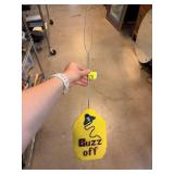 Handmade Plastic Canvas Buzz Off Sign
