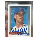 1992 Topps Bobby Witt Autographed Baseball Card