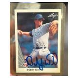 Autographed Bobby Witt Leaf Baseball Card
