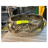 Metal Basket with Woven Design