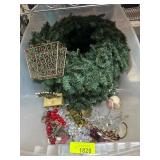 Artificial Wreath and Holiday Decor
