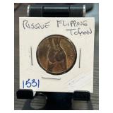 Risque Flipping Token with Double-Sided Design
