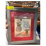 Framed Religious Illustration With Biblical Verse