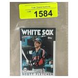 Scott Fletcher Topps Trading Card with Autograph