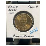 2016 D Ronald Reagan Presidential $1 Coin