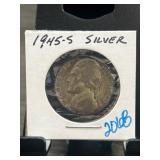1945-S Silver Jefferson Nickel in Holder