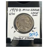 1928-D Buffalo Nickel Mint Error