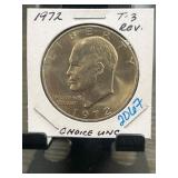 1972 Eisenhower Dollar T-3 Choice UNC