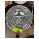 State of Texas Decorative Metal Plate