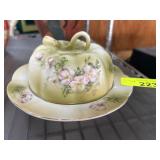 Hand-Painted Nippon Covered Dish with Plate