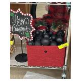 Holiday Decorations Including Black Tree