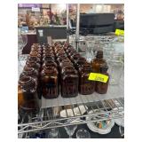 Amber and Clear Glass Bottles