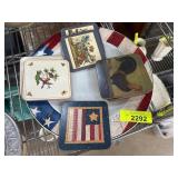 Five Coaster Designs with Warren Kimble Plate