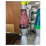 Modern Motion Lamp with Purple Liquid