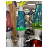Silver Lava Lamp With Blue and Green Motion