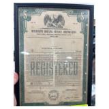Framed Mississippi Housing Finance Bond, 1980